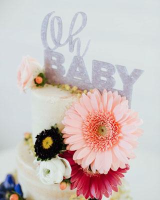 thumbnail of 'Oh Baby' cake topper